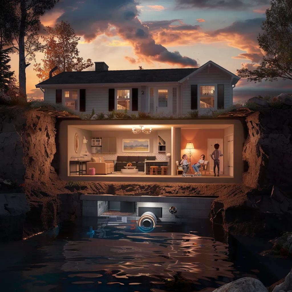 Family enjoying a dry and healthy basement space after exterior waterproofing